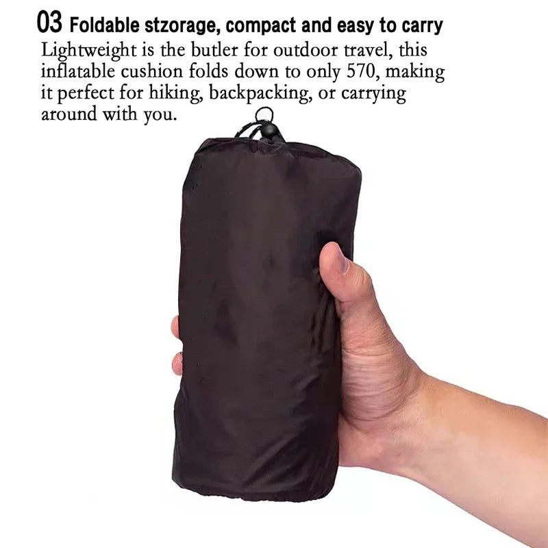 Inflatable Sleeping Pad  - Portable & Compact  Mat for Sleeping - Ultralight & Waterproof Sleeping Mat for Hiking