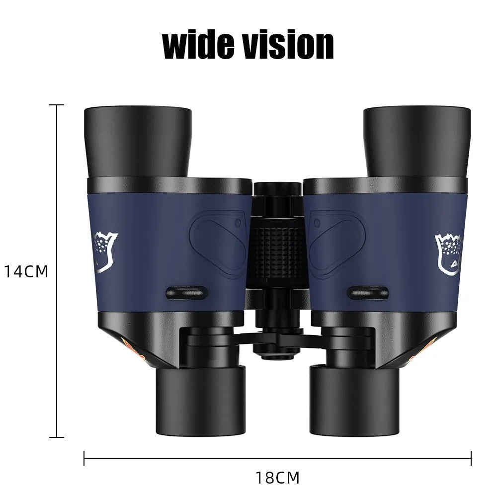 Professional 60x60 BAK4 Optical Binoculars Telescope Long Distance Portable Powerful HD Binocular for Hunting Traveling Outdoor