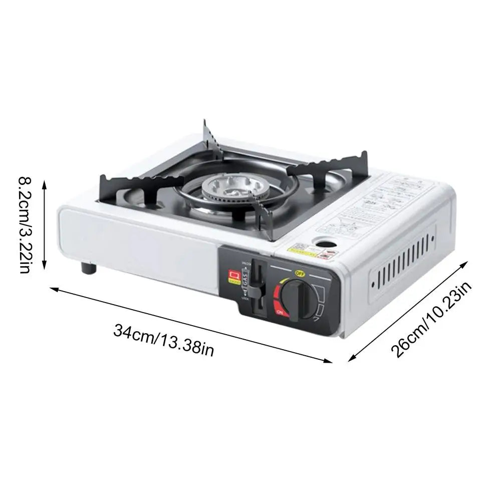 Portable Stove For Camping Compact Camping Stove Powerful Burner Heavy Duty Cooker Multi-Stage Flame Control Automatic Ignition