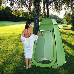 Pop Up Privacy Shower Tent, Portable Camping Shower Tent, Camping Toilet Changing Room Sun Shelter with Window for Camping