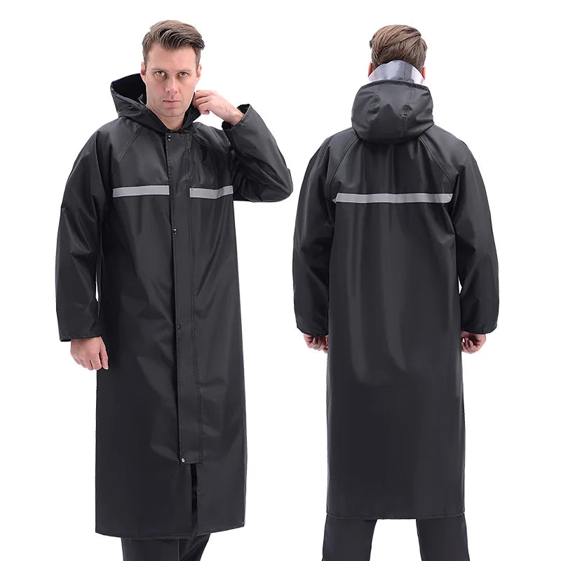 Rain Coat Motorcycle Raincoat Man Waterproof Suit Raincoats Overcoat Rainrainwater Outerwear Long Jacket Poncho Men Motorcyclist
