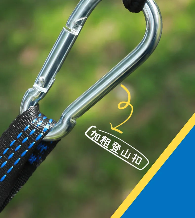 Ultralight Outdoor Hammock – Portable, Anti-Rollover, High Weight Capacity, Parachute Fabric Camping Double Hammock