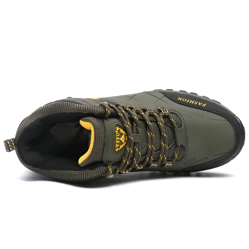 Hiking Shoes Men Ankle Boots Outdoor Camping Anti-collision Climbing Shoe Lace Up Climbing Trekking Sneakers