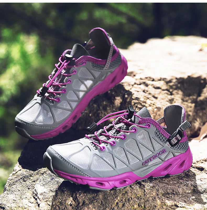 Summer Outdoor Trekking Shoes Women Men Hiking Aqua Shoes Finishing Camping Tourism Treking Sneakers Mountain Tracking Wading