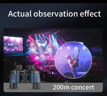 High-definition high-magnification 735 binoculars are portable and compact for bird watching, sightseeing and travel