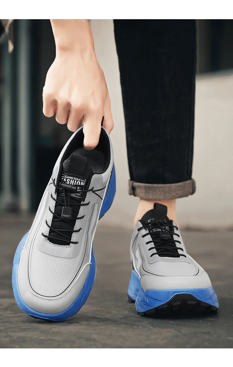 2025 New Men Hiking Shoes Outdoor Camping Resistant Non Slip Sneakers Male Casual Lightweight Lace-Up Walking Shoes