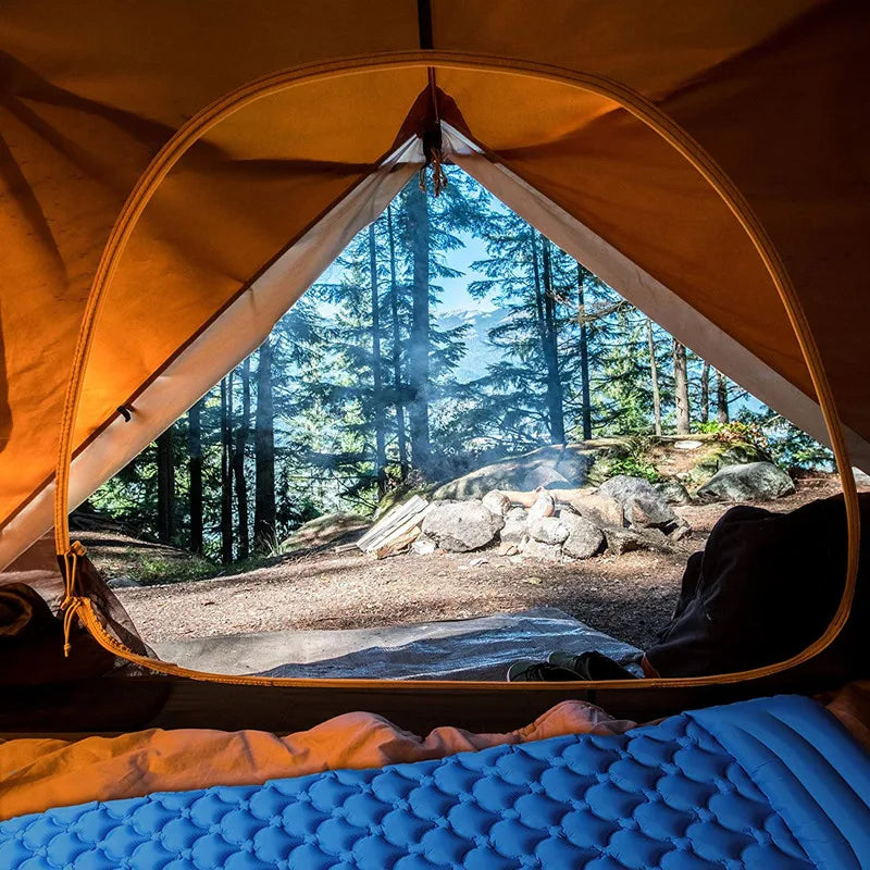 Sleeping Pad Ultralight Inflatable Sleeping Pad for Camping,Ultralight Waterproof Sleeping Mat W/Pillow Hammock Mate air sofa