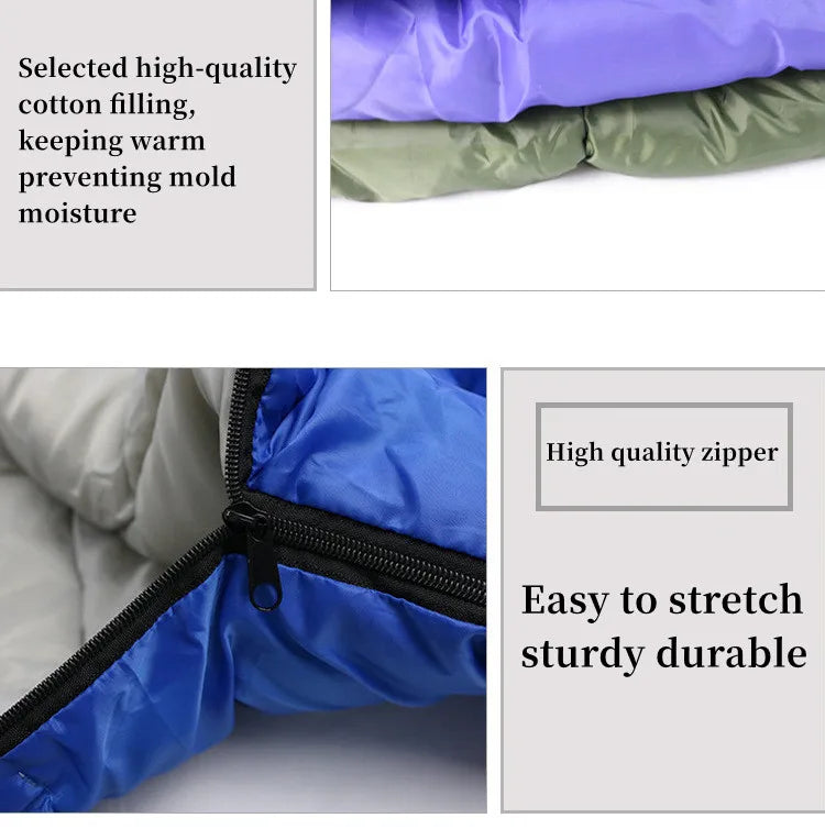 Natural Hiking Sleeping Bag, 0.95kg, Outdoor Camping Gear, Travel,  Mountaineering, Camping Bed, Hiking Supplies, Winter Quilt