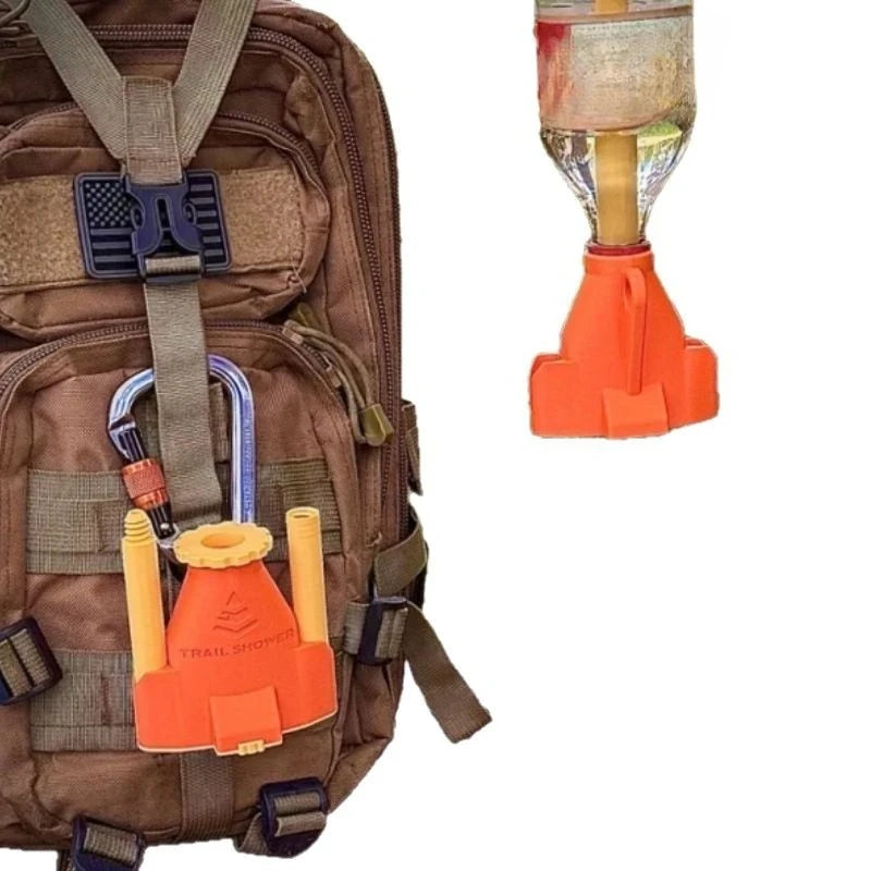 1pcs Portable Outdoor Camping Shower Device Compact Durable Camping Shower Kit Creative 3D Printed Gift for Outdoor Enthusiasts