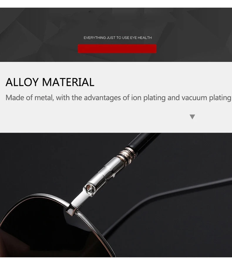 Sunglasses Men  Polarized Fashion Classic Pilot Sun Glasses Fishing Driving Goggles Shades For Women Oculos