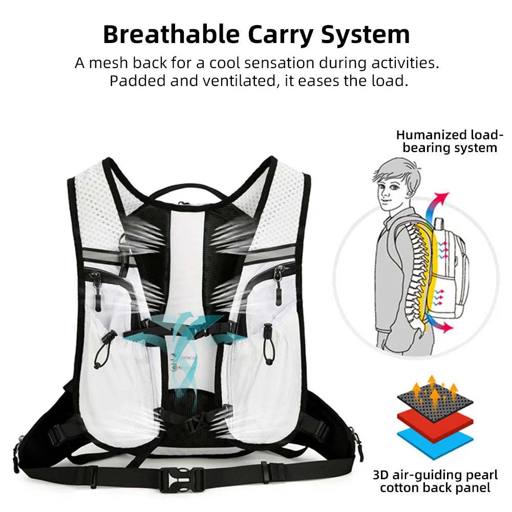 Hiking Necessities Backpacking Backpack UltralightWater Resistant for Camping Running w Hydration Bladder Hiking Water Backpack