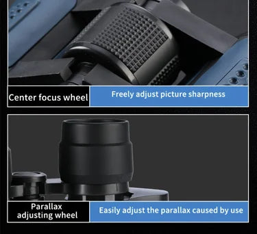 High-definition high-magnification 735 binoculars are portable and compact for bird watching, sightseeing and travel