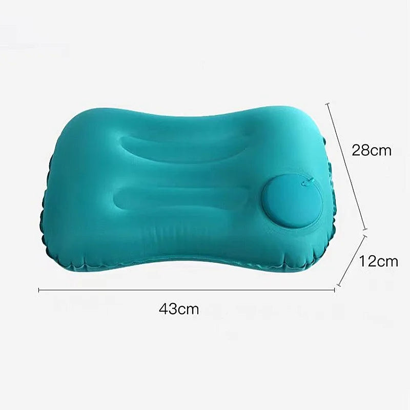 Outdoor Camping Pillow, Quick Press Inflatable Head Pillow, Portable Sleeping Pillow, Travel Lumbar Cushion And Back Pillows