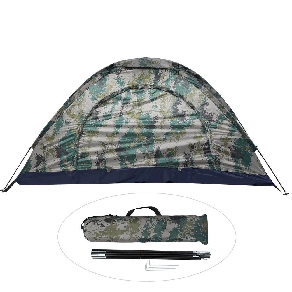 Camping Tent Fishing Tent Leisure Tent Outdoor Single Person Leisure Windproof Tent for Camping Fishing Climbing Camouflage