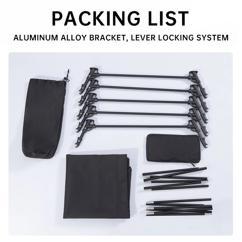 Outdoor Ultralight Camping cot, Hiking Folding Bed, Tent Foldable Bed Marching Bed, Aluminum alloy Single Cot