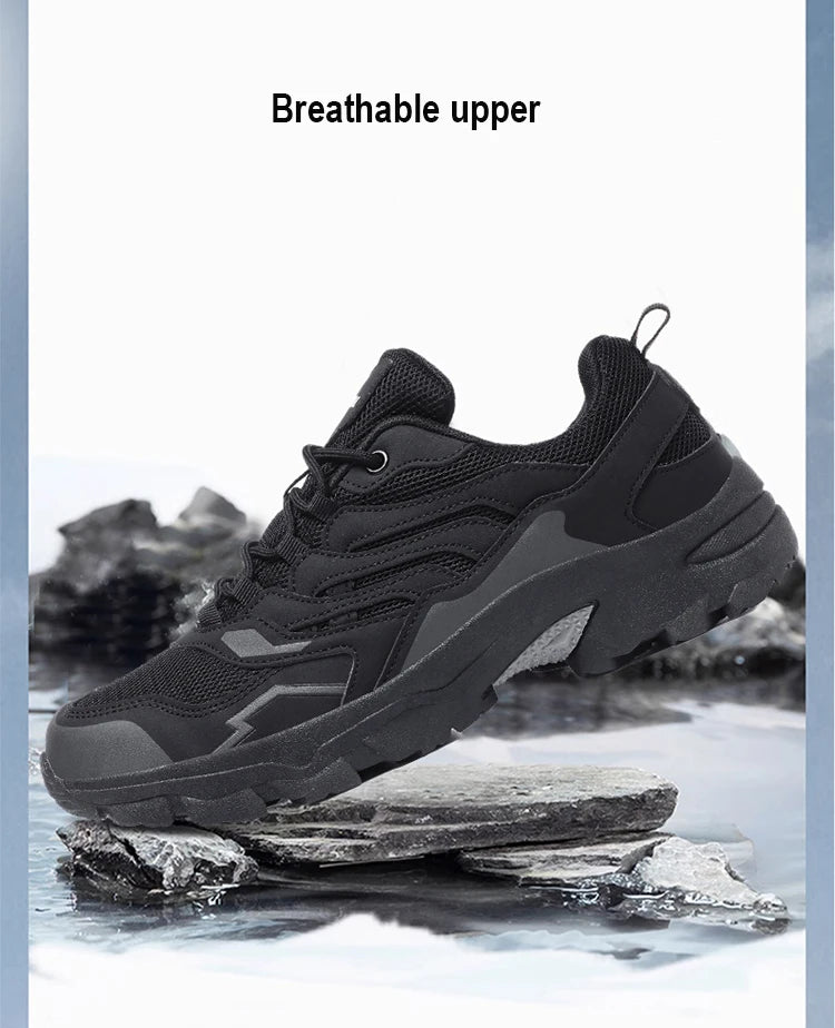 2025 Hiking Shoes Unisex Outdoor Hiking Sports Hiking Shoes Non-slip Waterproof Camping Shoes Outdoor Sports Shoes Walking Shoes