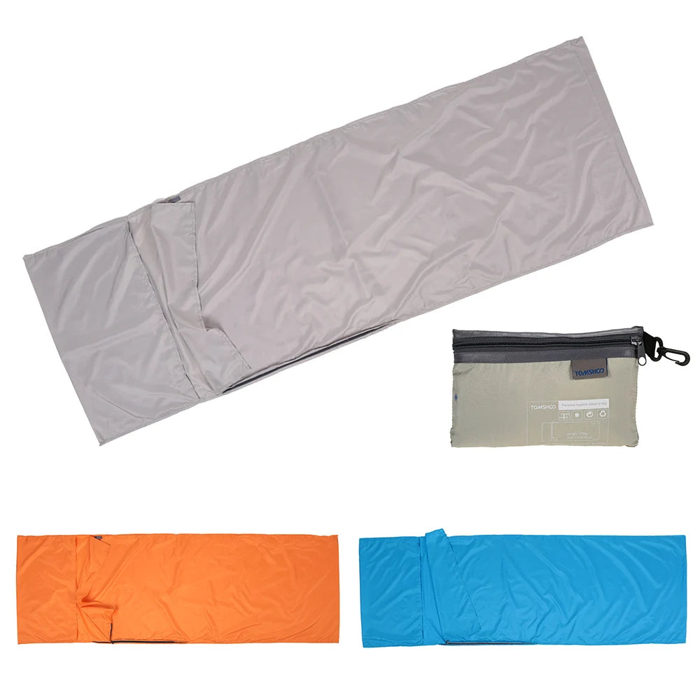 Sleeping Bag Lightweight Outdoor Liner Polyester Pongee Portable Single Sleeping Bags Camping Travel Hotel Sleep Bag 75*210CM