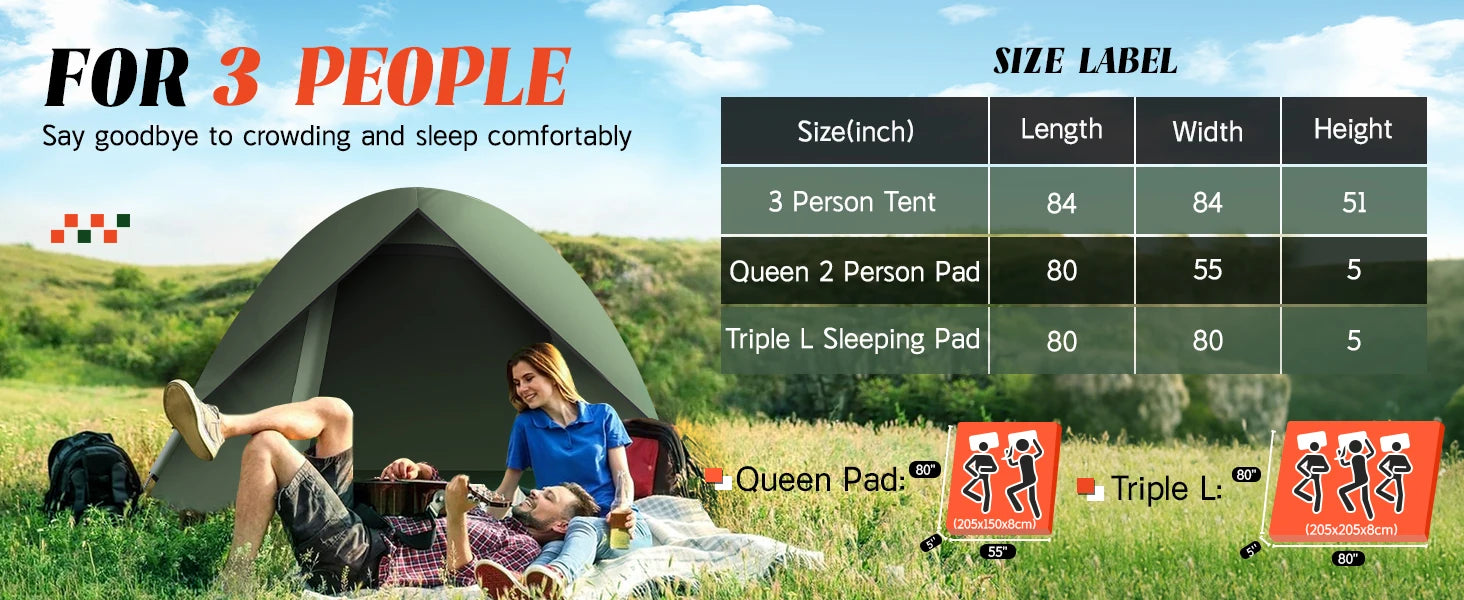 Portable Outdoor Folding Camping Tent Multi-Person Travel Tent Easy To Set Up Waterproof  Perfect For Beach Outdoor Fishing