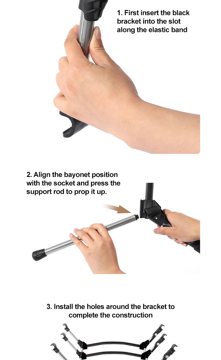 Military Camping Cot 600D Oxford, Portable Folding Bed 210x80cm, 4kg Lightweight, Compact for Outdoor Hiking Travel