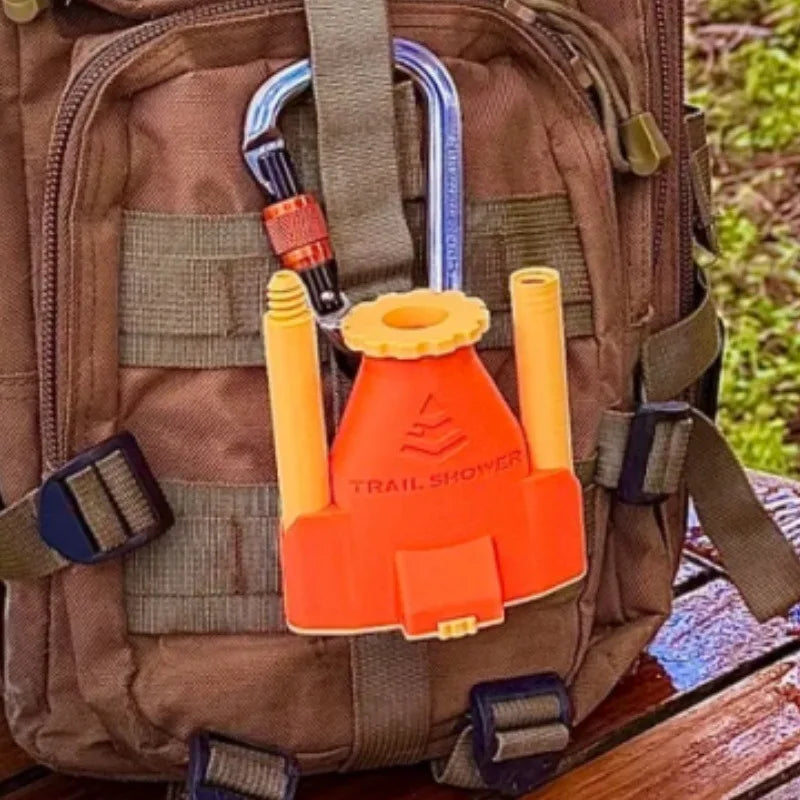 1pcs Portable Outdoor Camping Shower Device Compact Durable Camping Shower Kit Creative 3D Printed Gift for Outdoor Enthusiasts