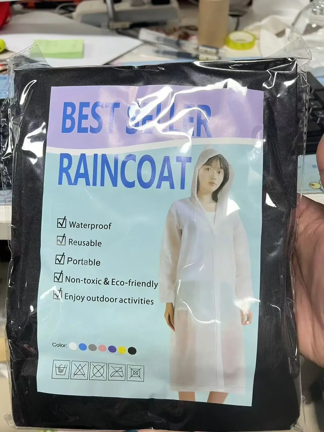 Transparent Raincoat Premium Reusable Full-Body Waterproof Gear for Men Women Perfect Rainy Commutes Leisure Outings