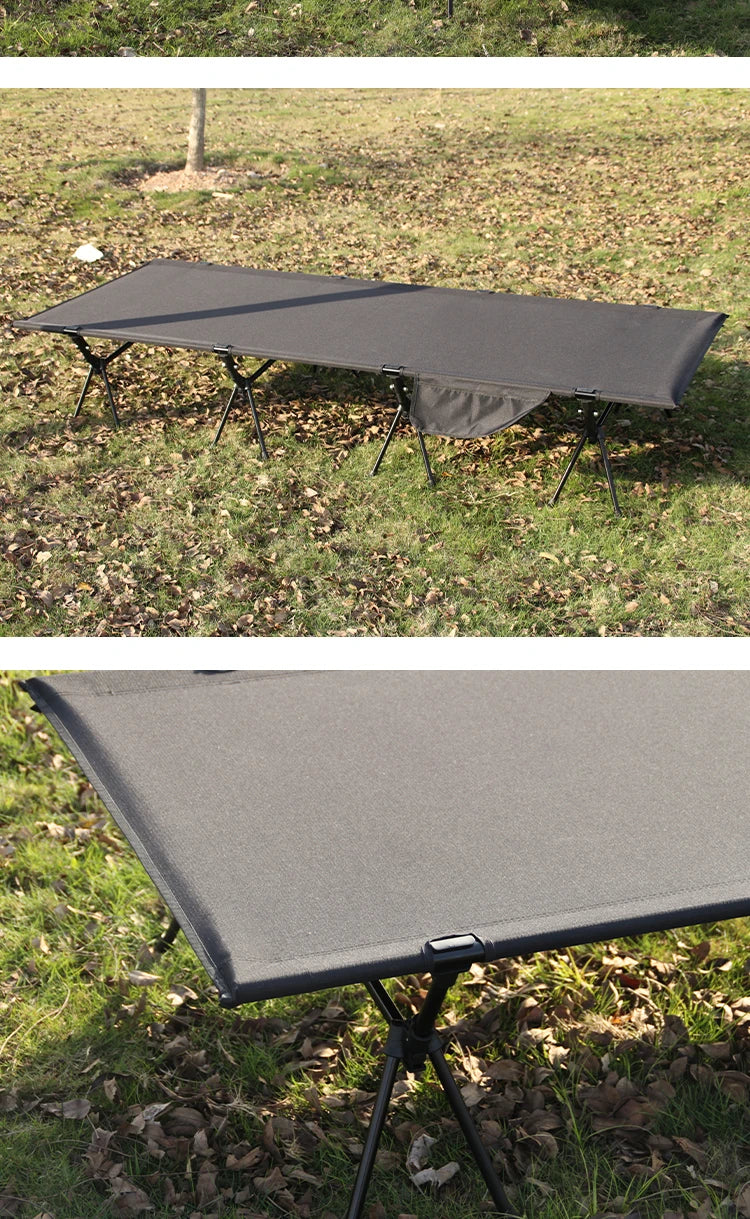 210X80cm 600D Oxford Camping Cot, Portable Folding Bed 210x80cm, 4kg Lightweight, Easy Setup for Outdoor Hiking Travel