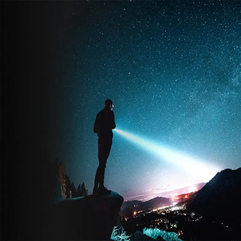 Flash Light Portable Rechargeable Spotlights High Power Led Flashlight Camping Ultra Powerful Protable Flashlight Lamp Work New