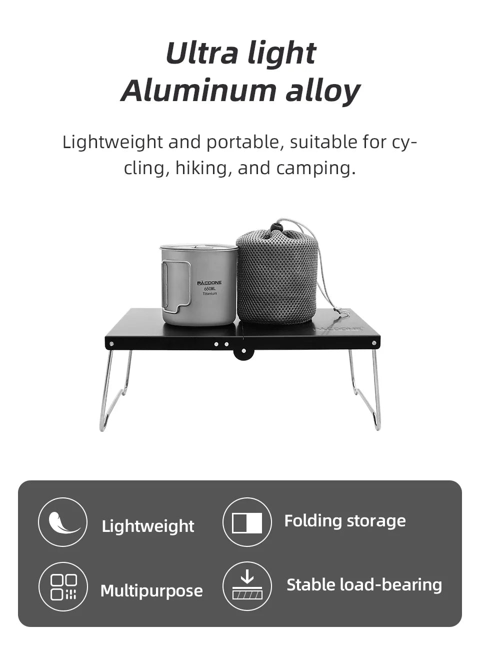 Camping Portable Foldable Table Small Coffee Tables Ultralight Outdoor Hiking Picnic Table MDF Mini Folding Table New