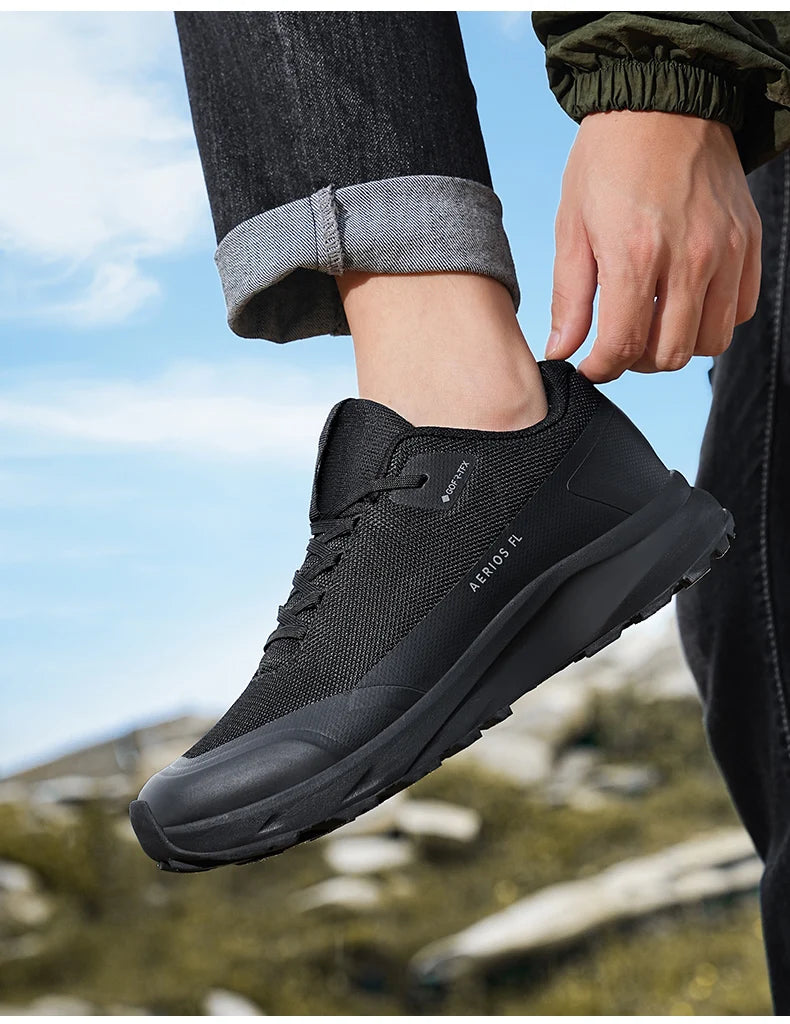 Hiking Shoes Outdoor Walking Mountain Non-Slip Casual Waterproof Sneakers Rubber Wear-Resistant Camping Breathable Hiking Boots