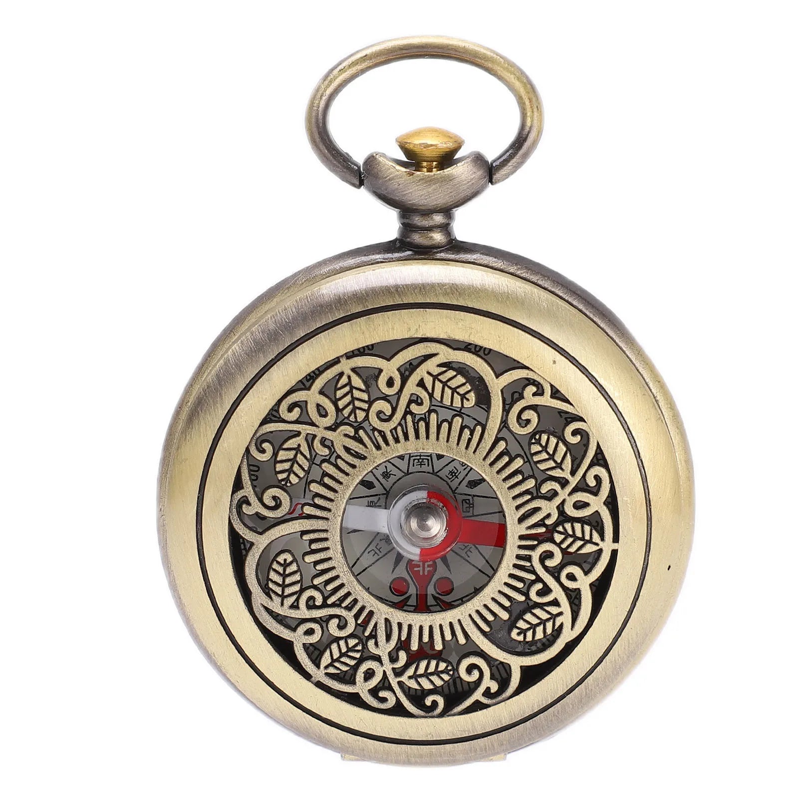 Compass New Outdoor Camping Hiking Portable Pocket Brass Gold Color Copper Compass Navigation With Waterproof Characteristics