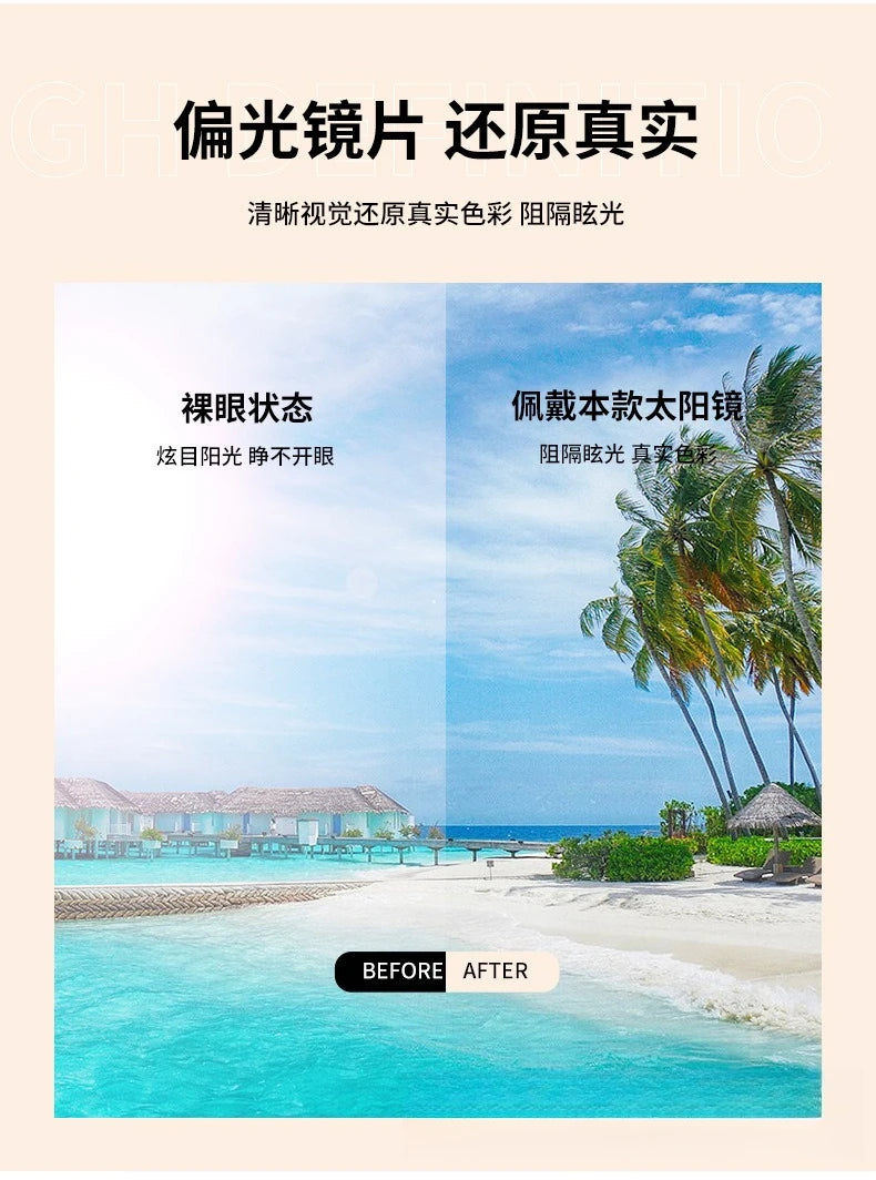 ‌2025 Square Sunglasses: Balenciaga-Inspired TAC Polarized Lenses, UV400 & Anti-Glare for Street Style & Instagram Edge.‌