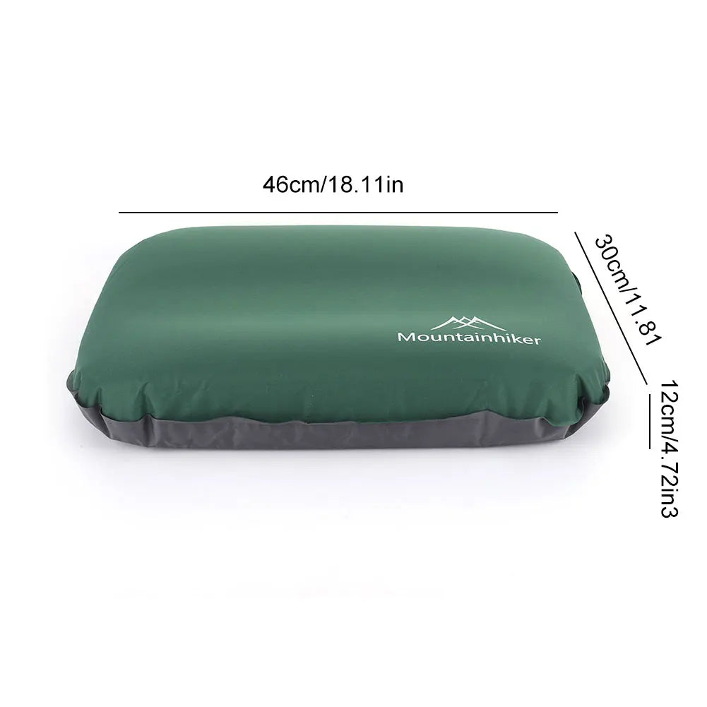 Camping Air Pillow Neck Protect Outdoor Sleeping Pillow Ergonomic Portable Self Inflating Pillow for Car Airplane Train Office