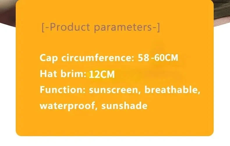 New Sun Protection Fishing Hat Summer Breathable Mesh Camping Hiking Caps Anti-UV Sun Hat Mountaineering Caps Men's Panama Hat