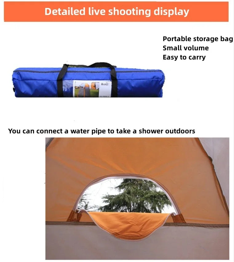 Portable Privacy Shower Tent Outdoor Waterproof Changing Room Shelter for Outdoor Camping Hiking Beach Toilet Shower Bathroom