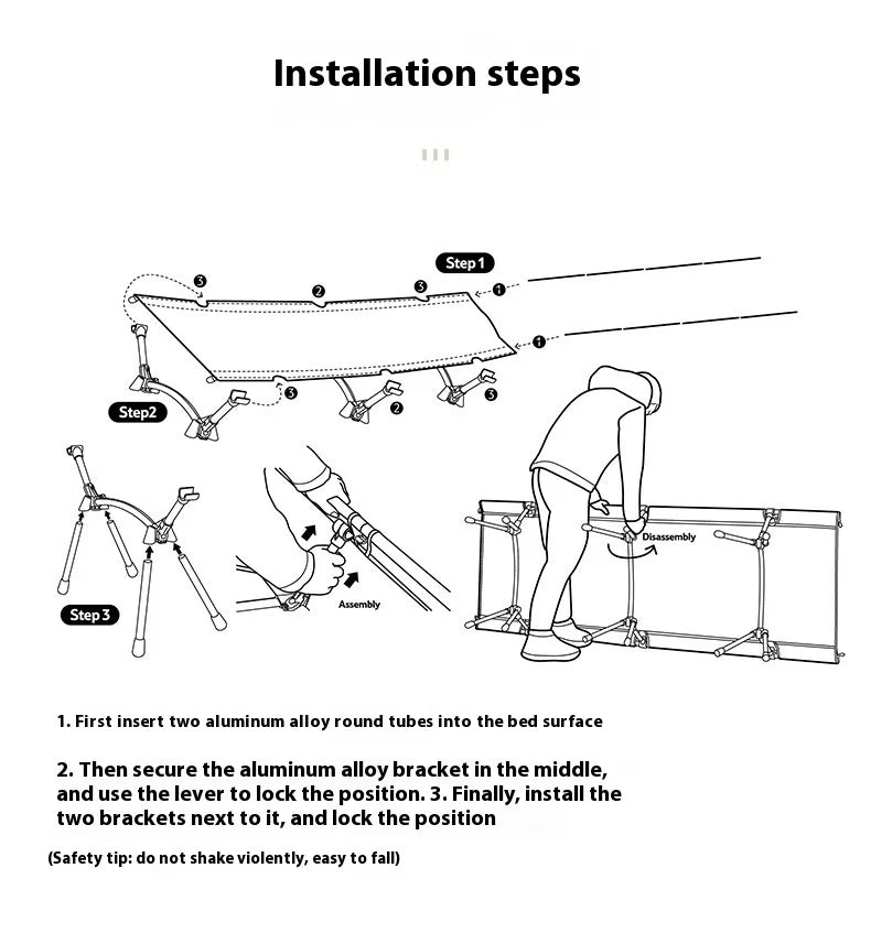 Lohascamping 90cm widen Camping cot Ultralight Portable High-low dual-purpose folding Bed Backpacking Travel hiking Sleeping Cot