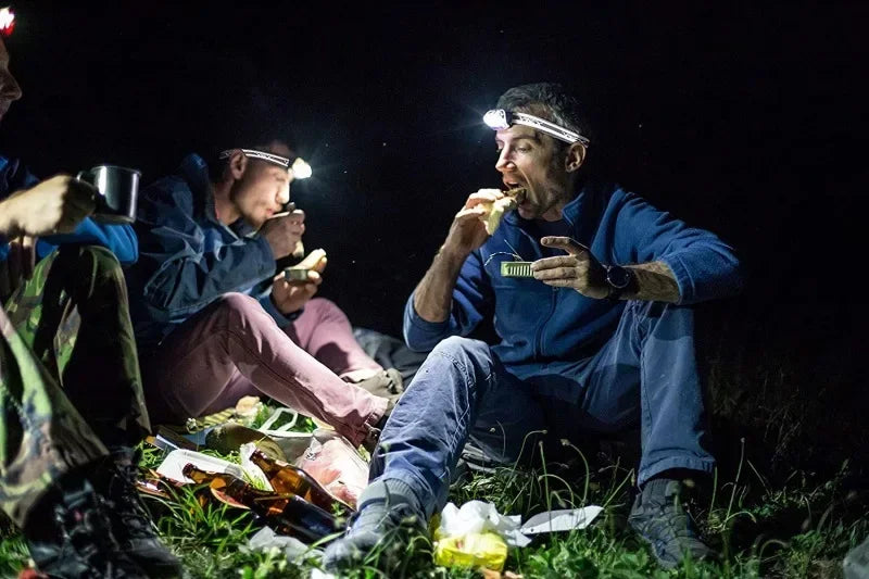 Headlamp Flashlight, 1200 Lumen Ultra-Light Bright LED Rechargeable Headlight with White Red Light,2Pack Waterproof Motion