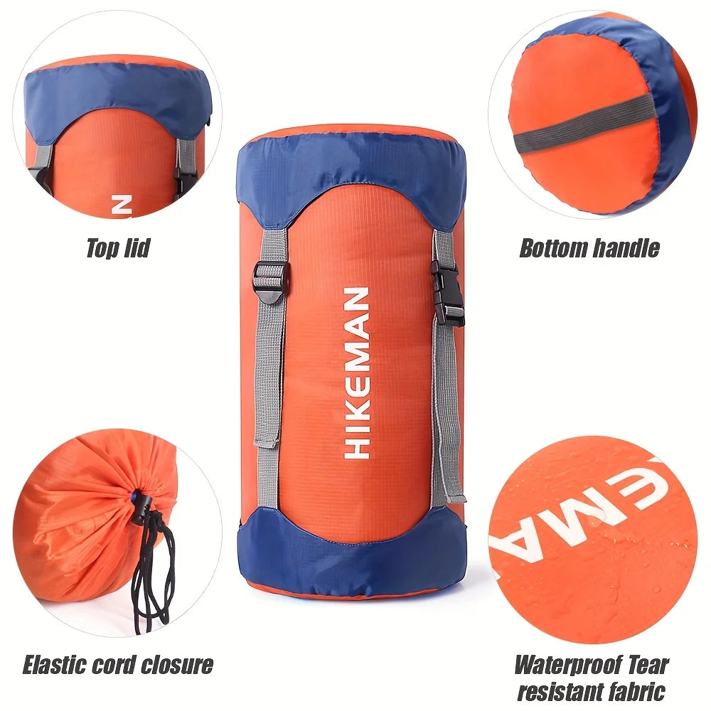 Sleeping Bag, Sleeping Bag Stuff Sack Water-Resistant & Ultralight Outdoor Storage Bag Space Saving Gear for Camping Hiking