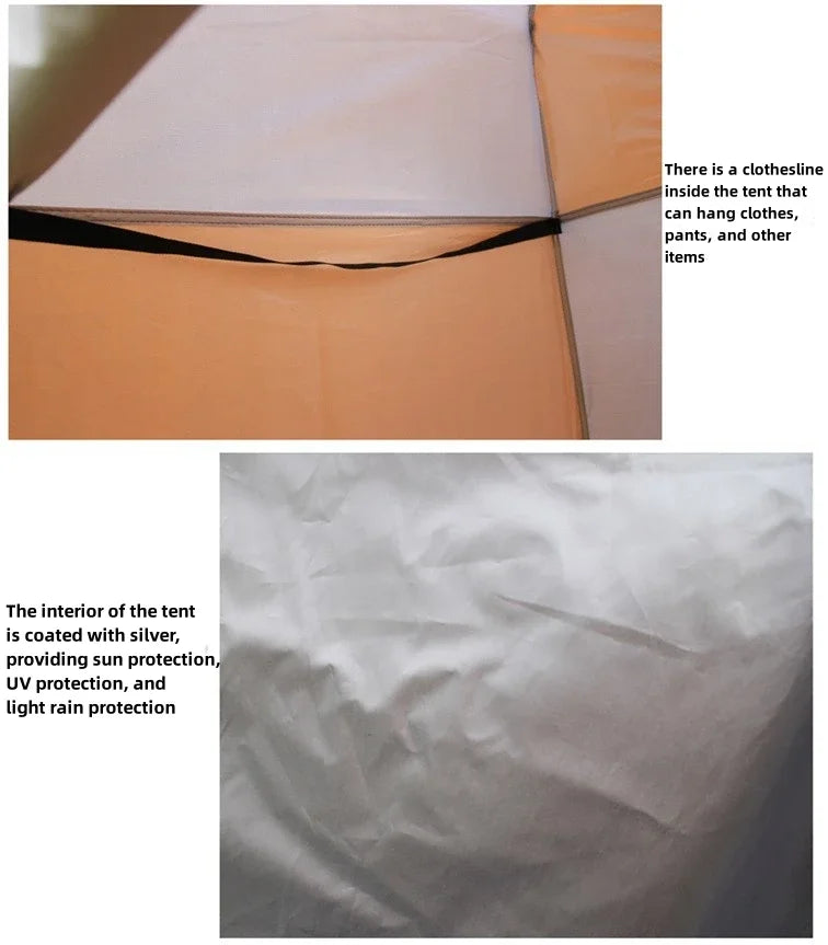 Portable Privacy Shower Tent Outdoor Waterproof Changing Room Shelter for Outdoor Camping Hiking Beach Toilet Shower Bathroom