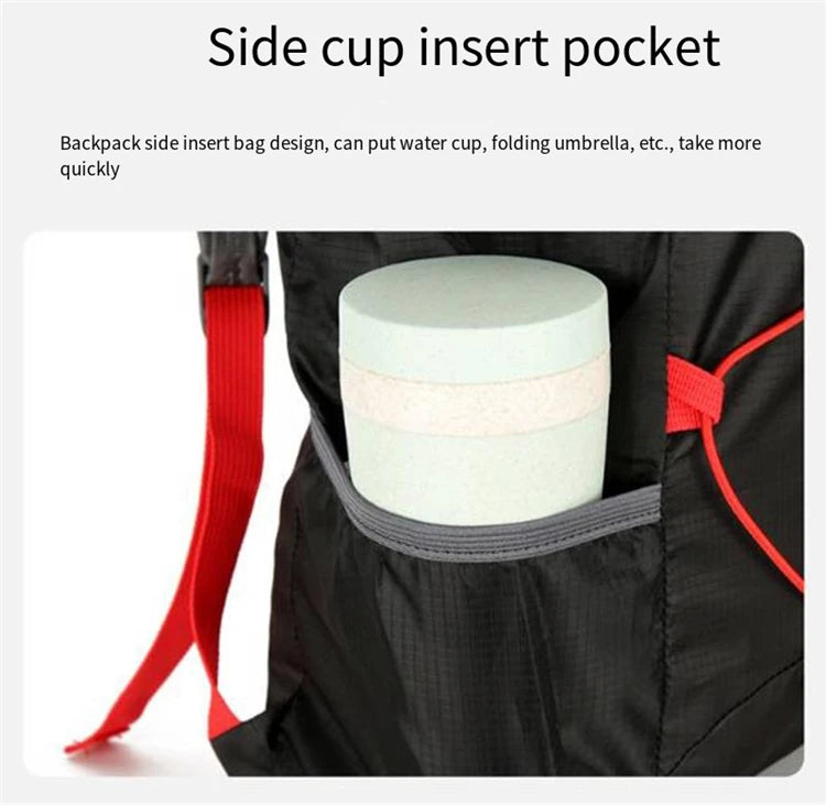 Camping Hiking Multifunctional Outdoor Folding Sports Backpack Ultra Lightweight Carrying Waterproof Nylon Fabric Fitness Bag