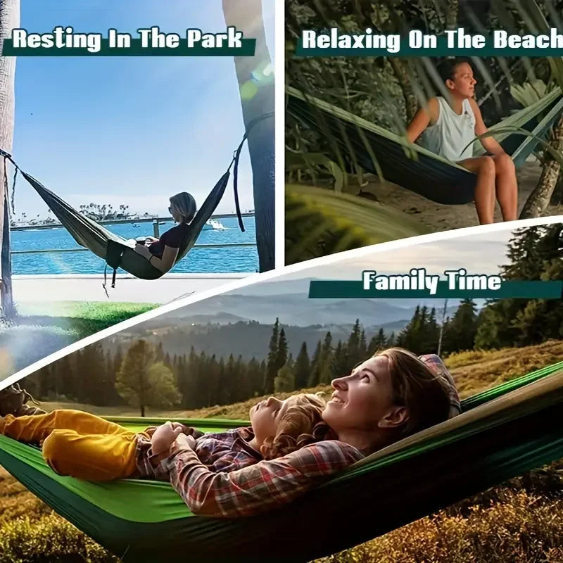 Camping Hammock Lightweight Portable Hammock with Tree Straps Camping Gear for Outside Hiking Beach Backpack Travel