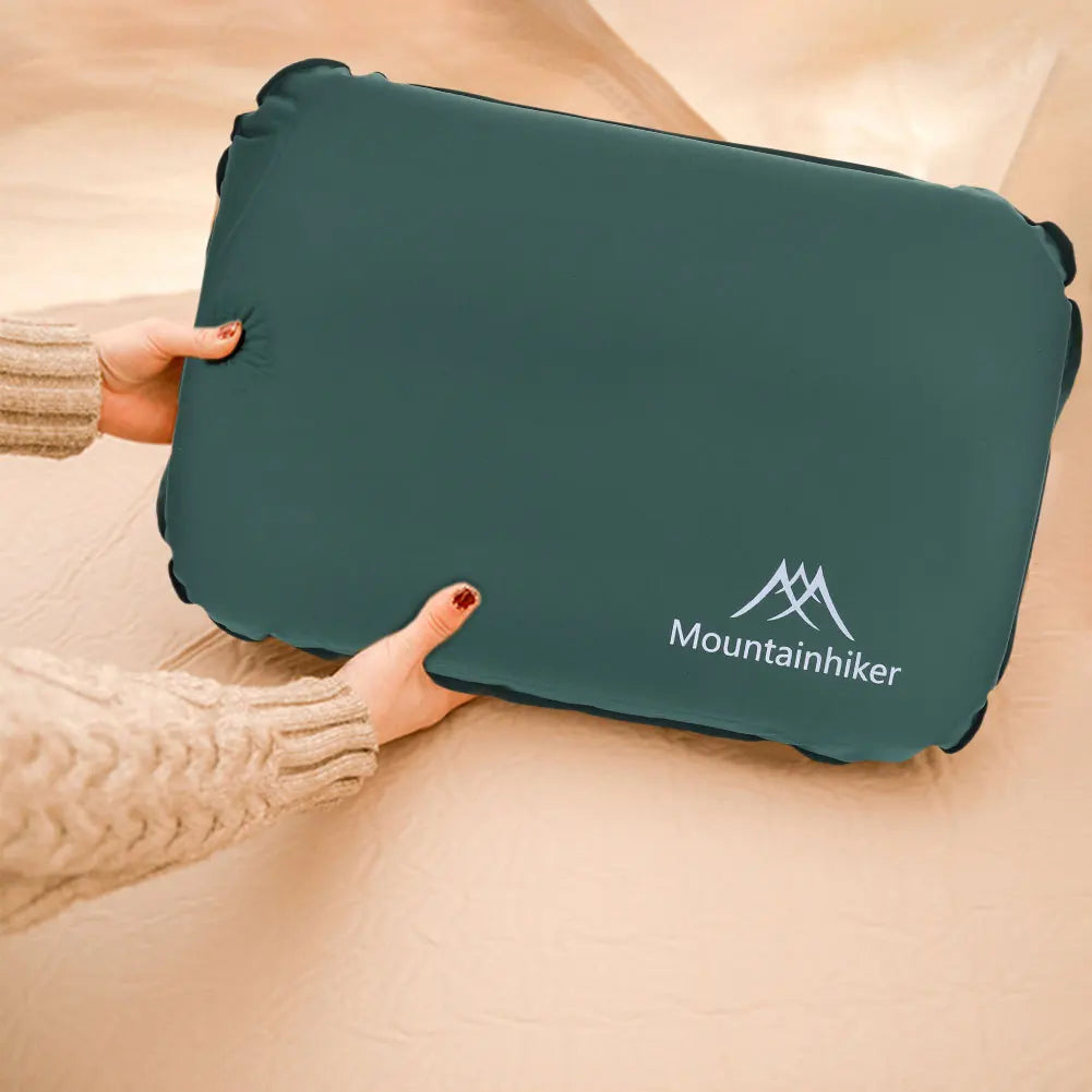 Camping Air Pillow Neck Protect Outdoor Sleeping Pillow Ergonomic Portable Self Inflating Pillow for Car Airplane Train Office