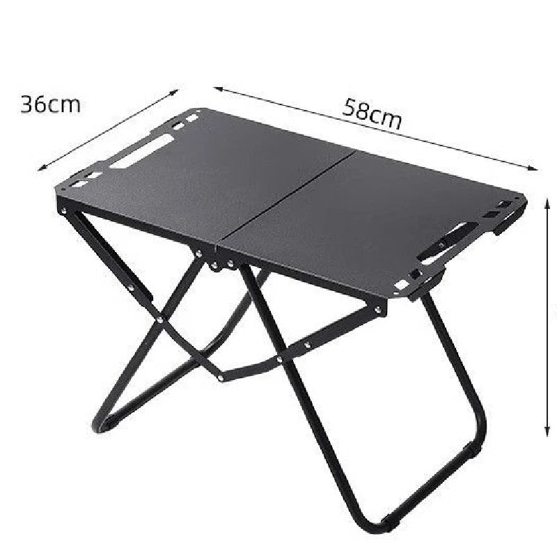 Table Outdoor Camping Tactics Folding Table Picnic Lightweight Portable Full Set Of Equipment Lamp Holder Portable