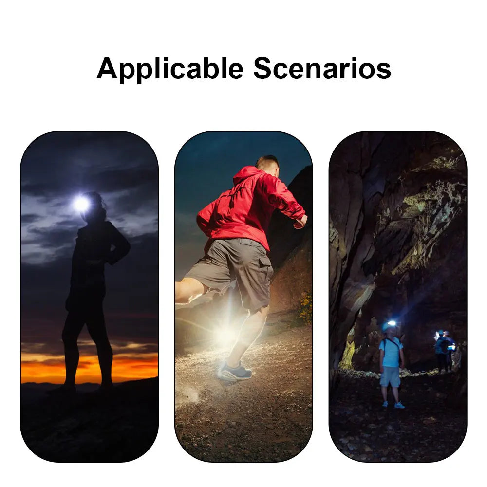 Head Led Light HeadLight Rechargeable Head Torch Light Front Led Head Flashlight Super Bright Waterproof Headlamp for Hunting
