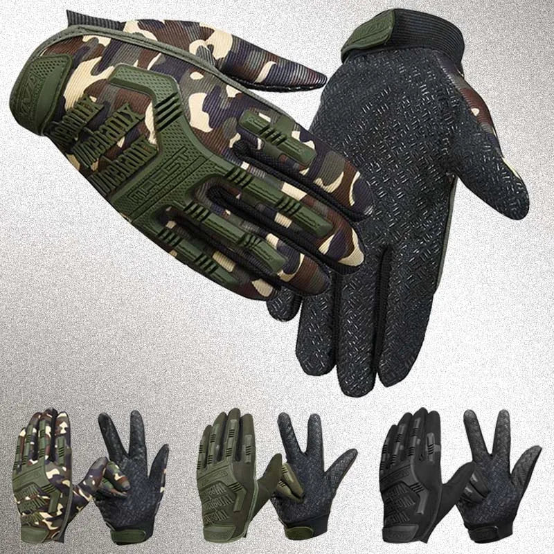 Tactical Gloves Outdoor Sport Hunting Cycling Anti-Skid Work Protection Full Finger Glove