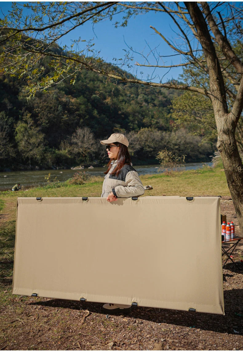 Lohascamping 90cm widen Camping cot Ultralight Portable High-low dual-purpose folding Bed Backpacking Travel hiking Sleeping Cot