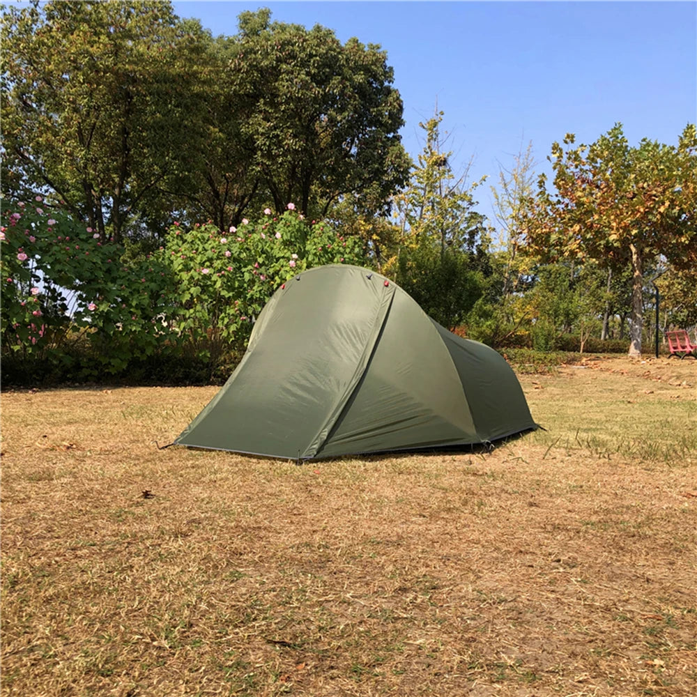 Camping  Tent Ultralight Aluminum Pole Outdoor Tent For Backpacking Hiking Camping Seasons 1/2 Person Tent Camping Equipment