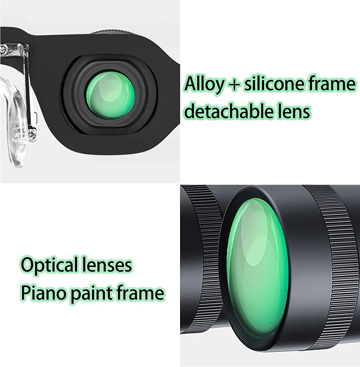 Fishing Binoculars for outdoor bird watching, fishing, sports, theater professional hands-free glasses HD portable telescope