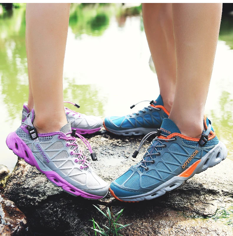 Summer Outdoor Trekking Shoes Women Men Hiking Aqua Shoes Finishing Camping Tourism Treking Sneakers Mountain Tracking Wading