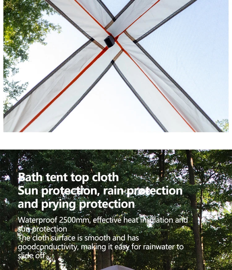 Portable Shower Tent for Outdoor Bathing Camping Toilet Pop-Up Privacy Shelter Beach Dressing Room Waterproof Lightweight WC
