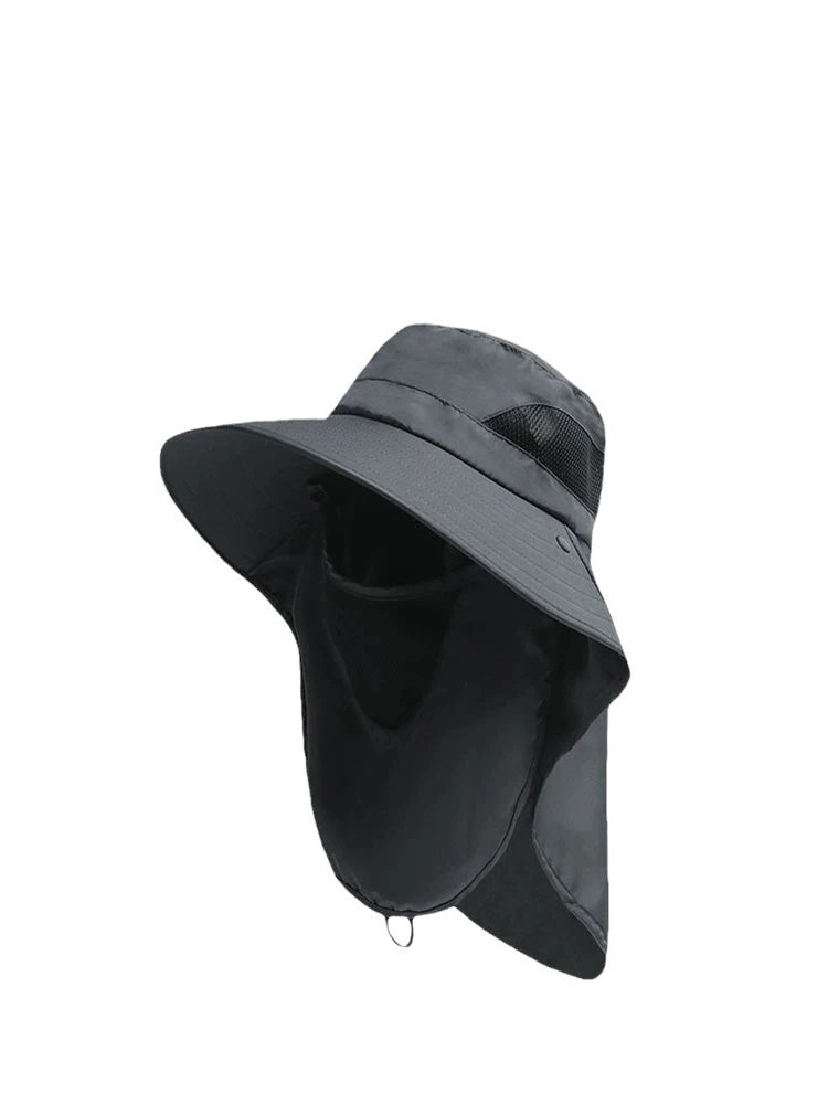 Summer Sun Hats, Outdoor Fishing Hats, Men's And Women's Camping Visors, Bucket Hats, Neck Flap Bucket Hats